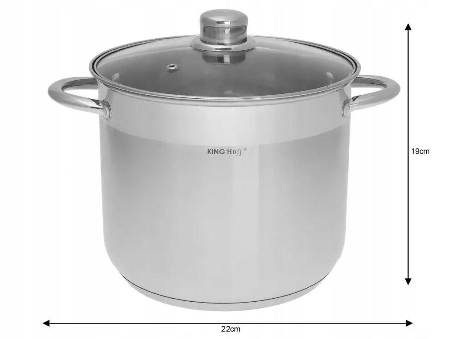 ZESTAW 3 DUŻYCH GARNKÓW STALOWE 22/24/26CM GASTRO Kod producenta 4311