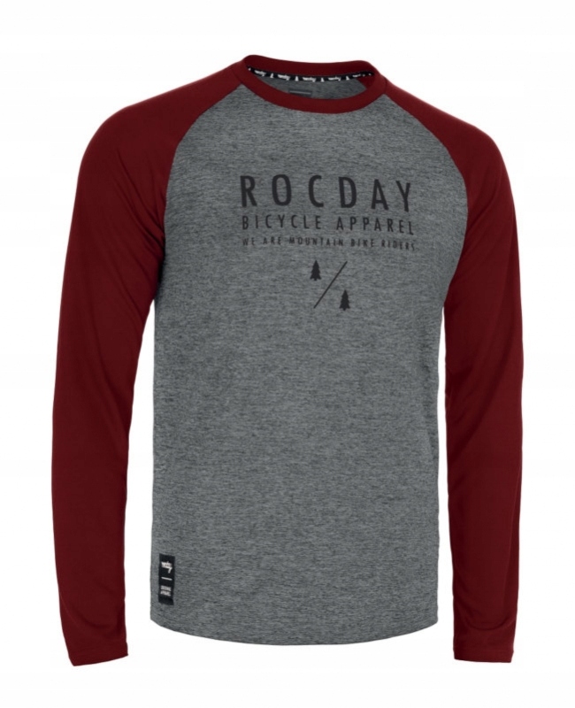 Rocday Jersey Manual Sanitized szaro czerwony, XS