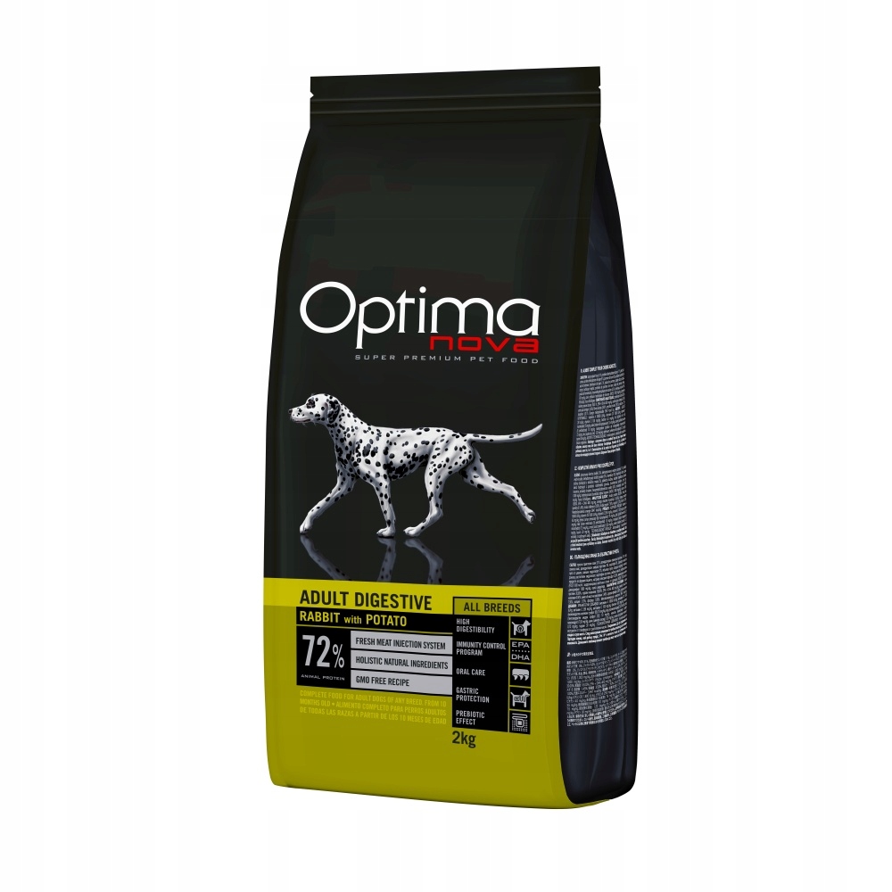 Levně Optima Nova Dog Gf Adult Digestive Rabbit&Potato 2kg