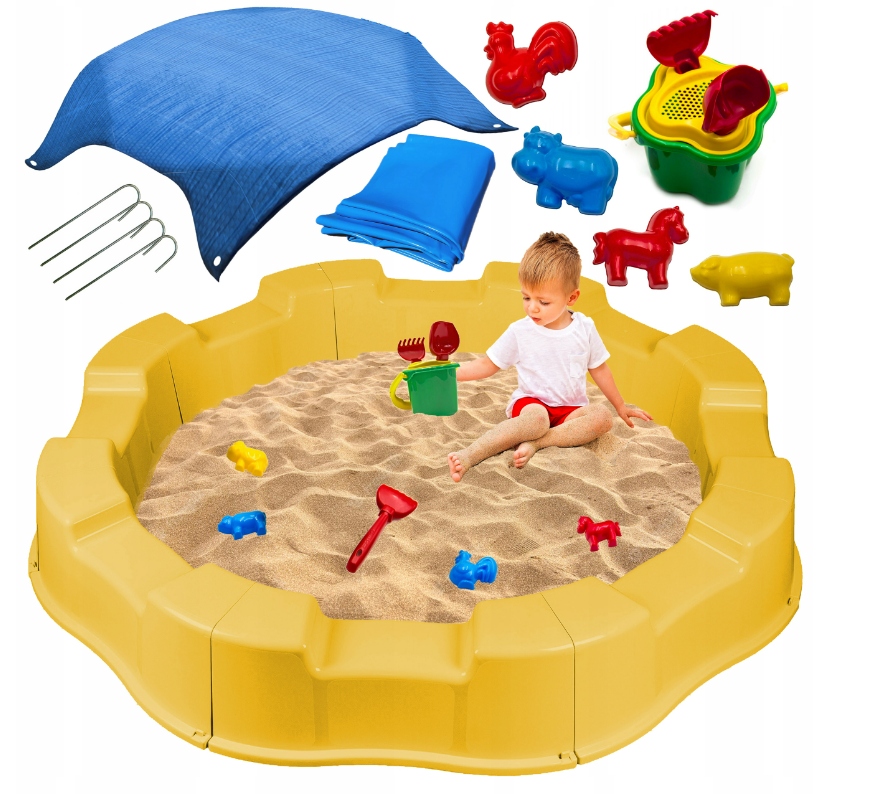 PIASKOWNICA SKŁADANA NA PIASEK ZABAWKI DLA DZIECI