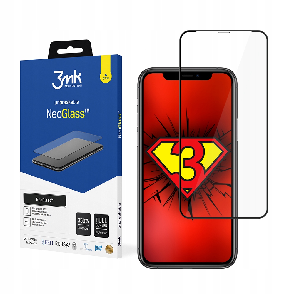

Szkło na cały ekran 3MK Neoglass do Iphone 11 Pro