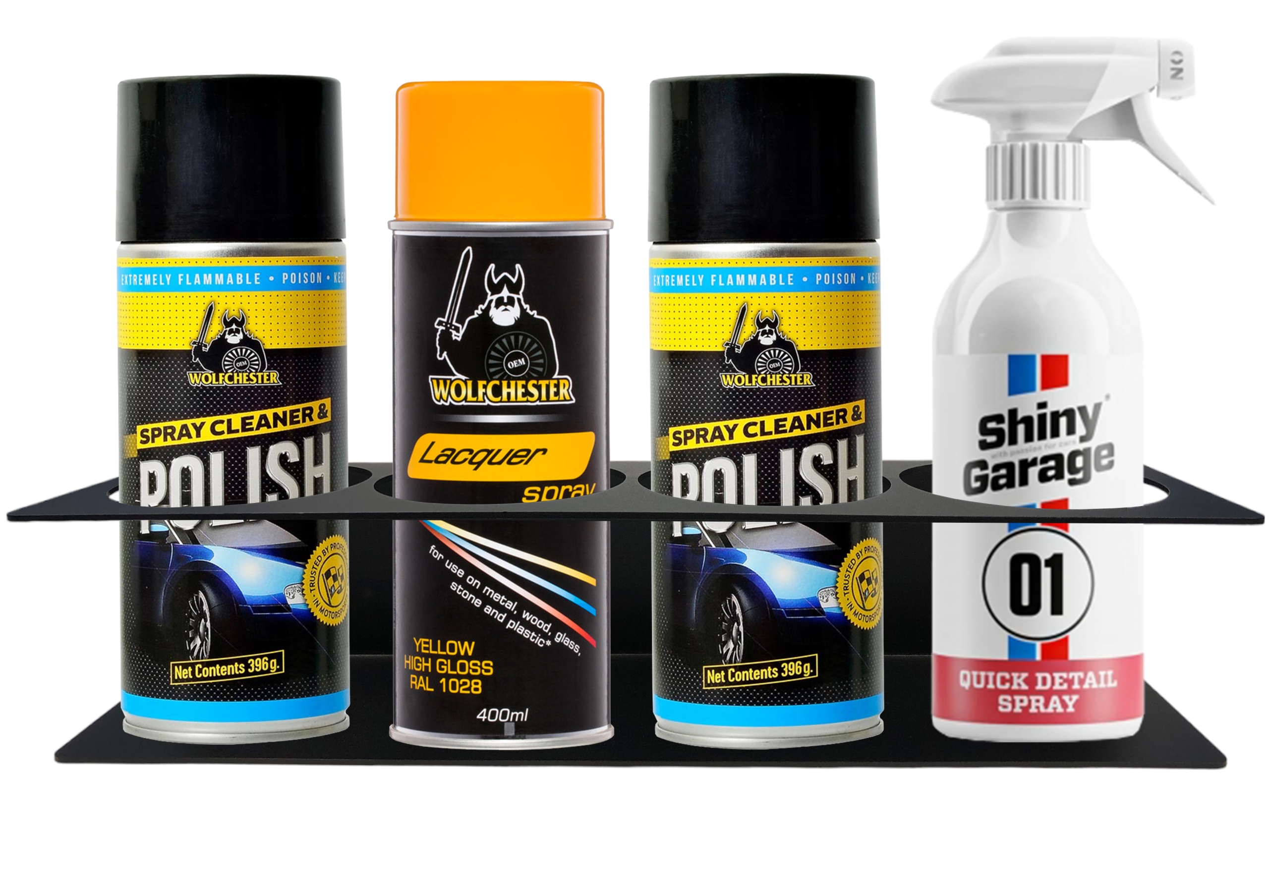 WIESZAK ŚCIENNY UCHWYT NA SPRAYE SOLIDNY 4 OTWORY WARSZTAT PÓŁKA DO GARAŻU Rodzaj wieszaki pojedyncze