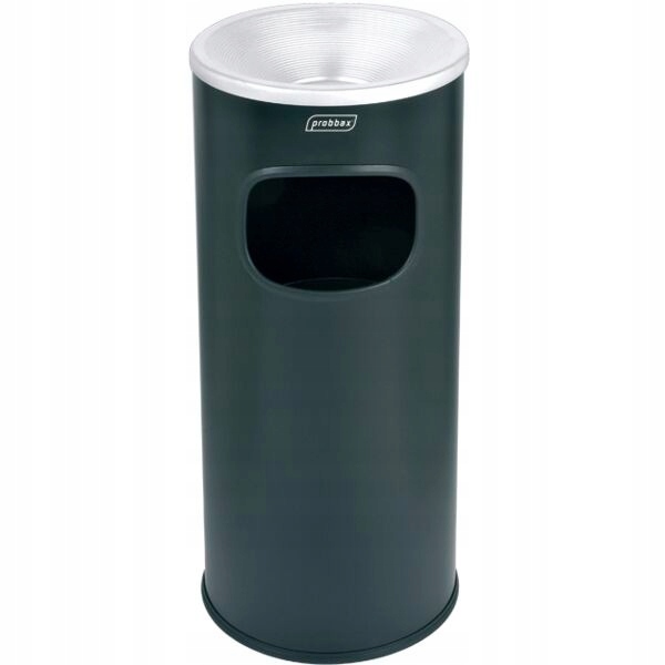 Levně Probbax Koš s popelníkem hliníkový 30 l, černý