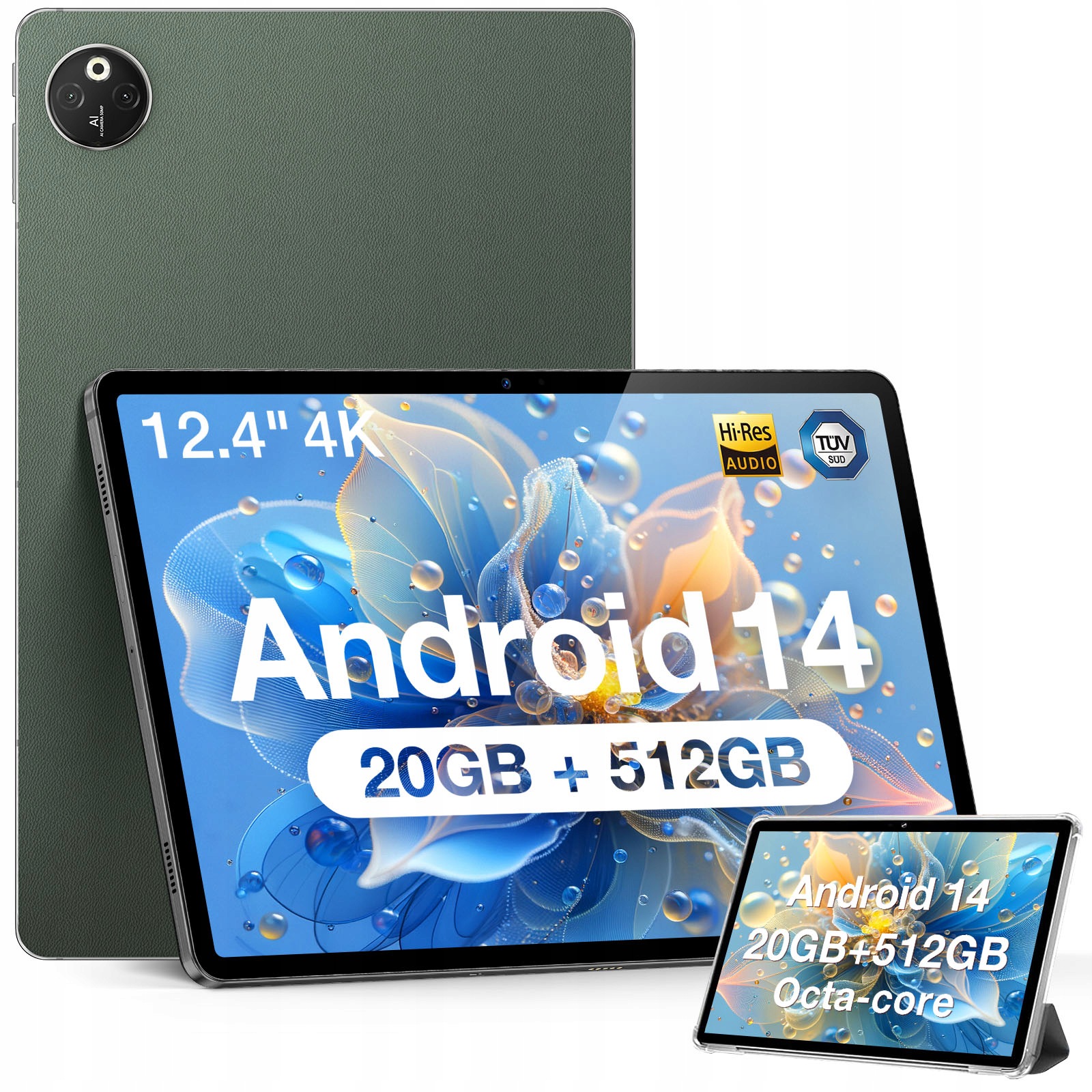 Tablet Doogee T30 Max 12,4" 2K 8/512GB 4G Lte Android 14 Dual Sim 10800mAh