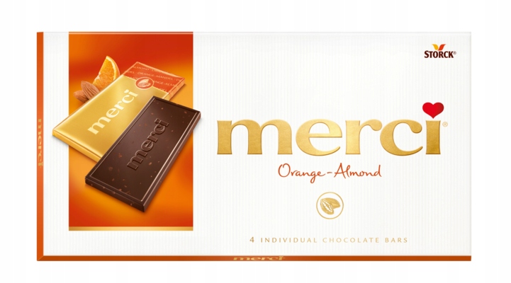 Merci Czekolada Orange Almond 100g