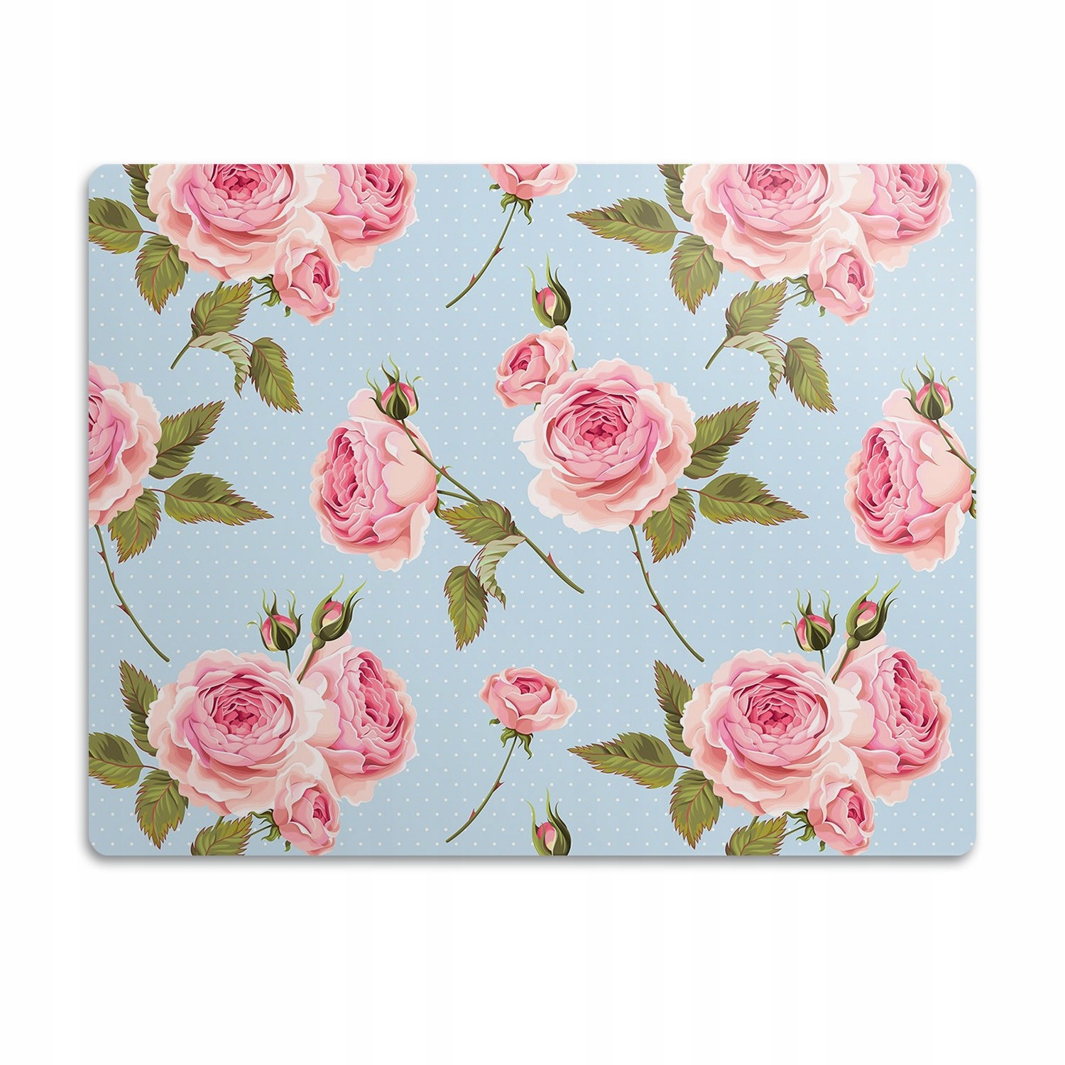 Levně Voděodolná podložka pod misku Růže s listy 60x40 cm