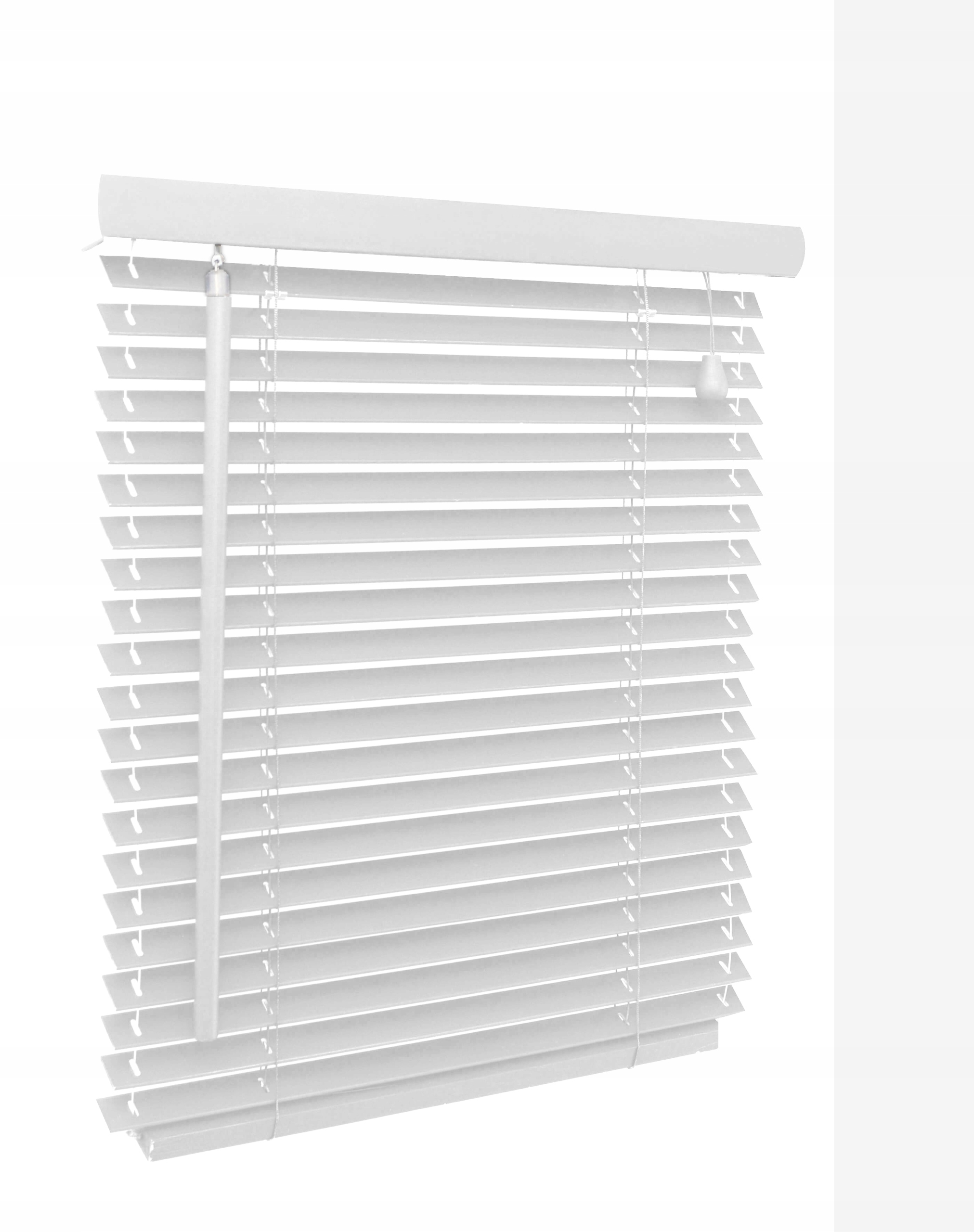 

Żaluzje Biel Rolety Drewniane 25MM 220x60