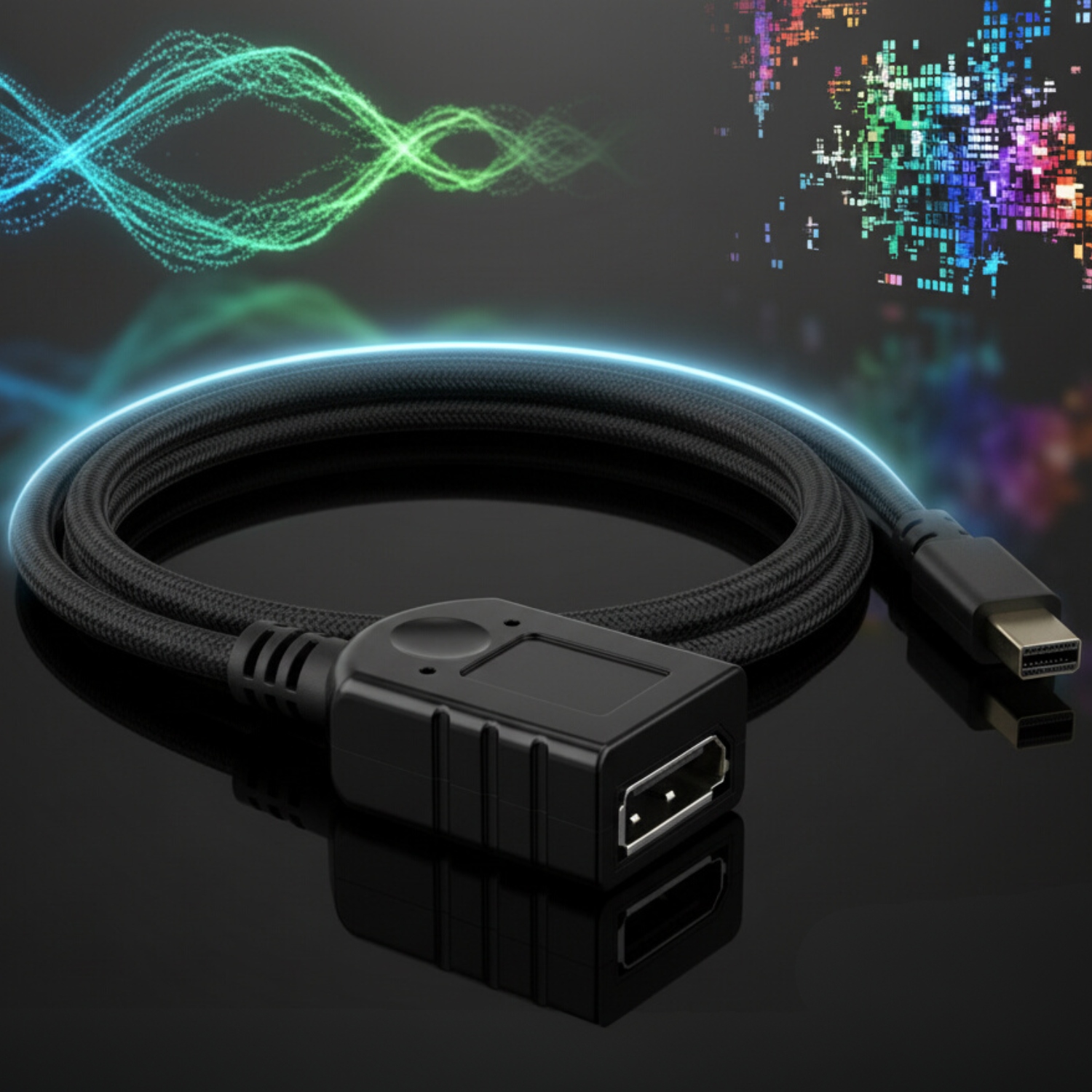 Adapter HP 2MY05AA Mini DisplayPort na DisplayPort, CZARNY Długość 23.2 m