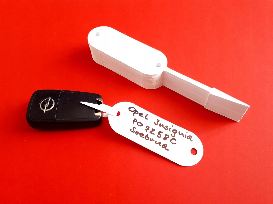 Zawieszki Komisowe do kluczyków Identyfikator Do Kluczy B100 szt.