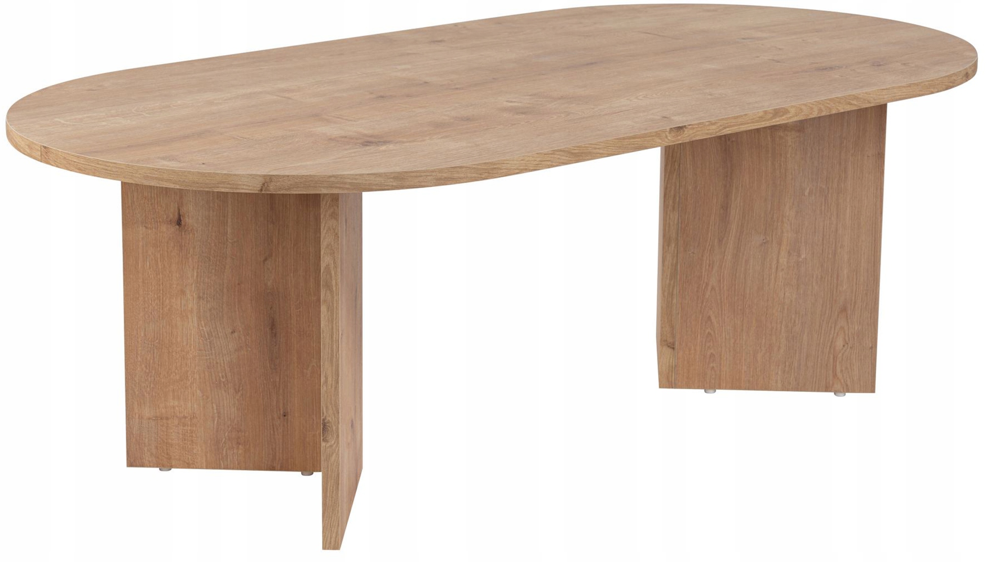 Kávový stolek Sable oválná deska 119x60 cm dub přírodní