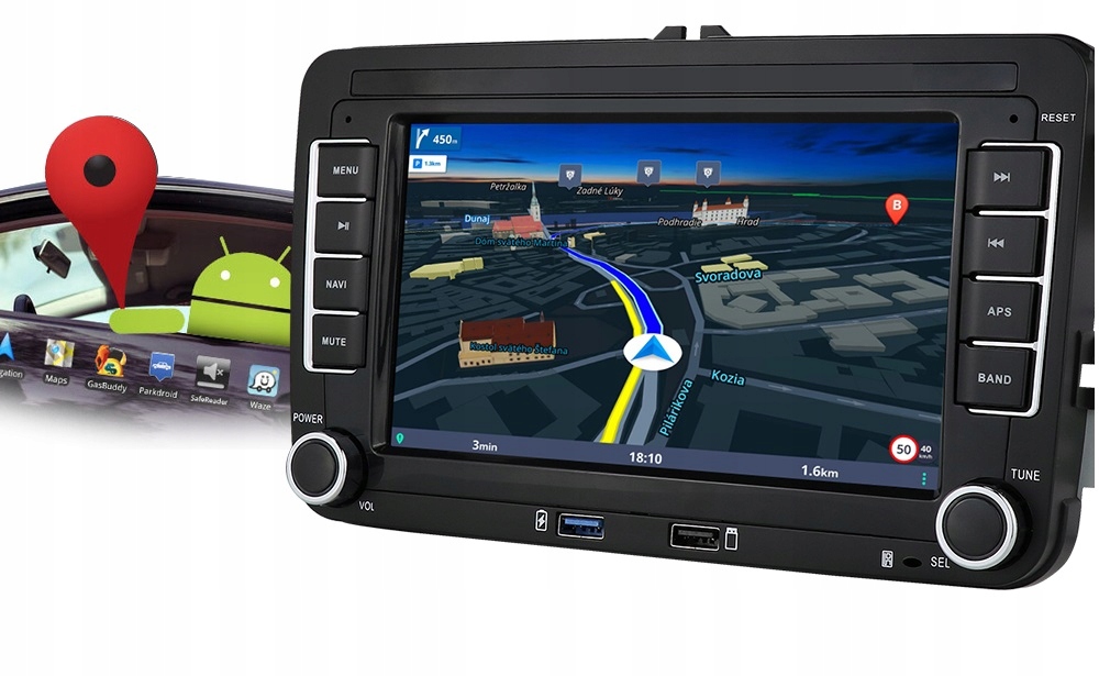 Radio samochodowe VW radio Android VW Golf Passat Polo Caddy Carplay 2-DIN