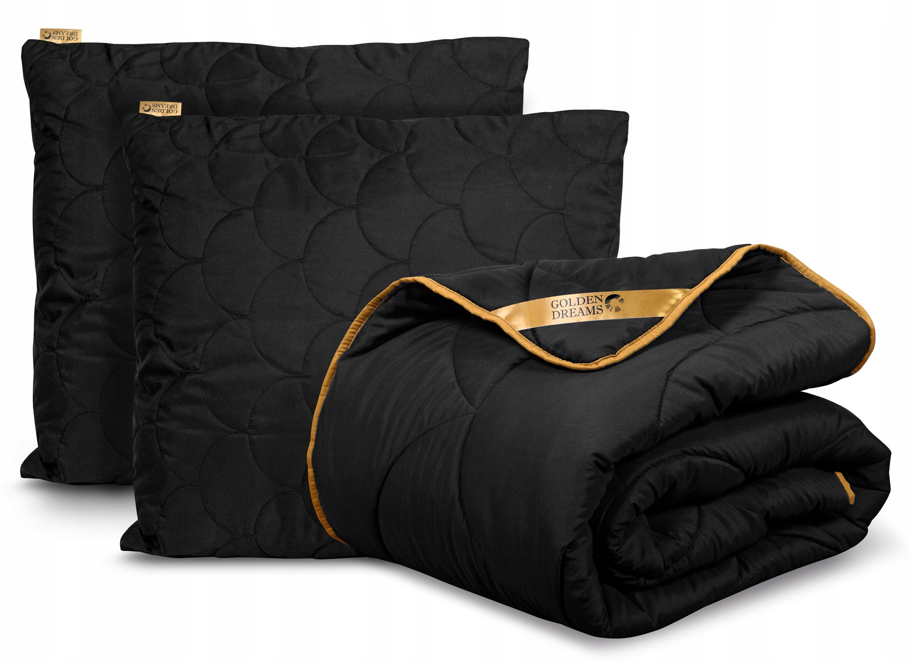 KOŁDRA CAŁOROCZNA ANTYALERGICZNA 160x200 DELUX PIKOWANA LEKKA CZARNA POLSKA Szerokość produktu 160 cm