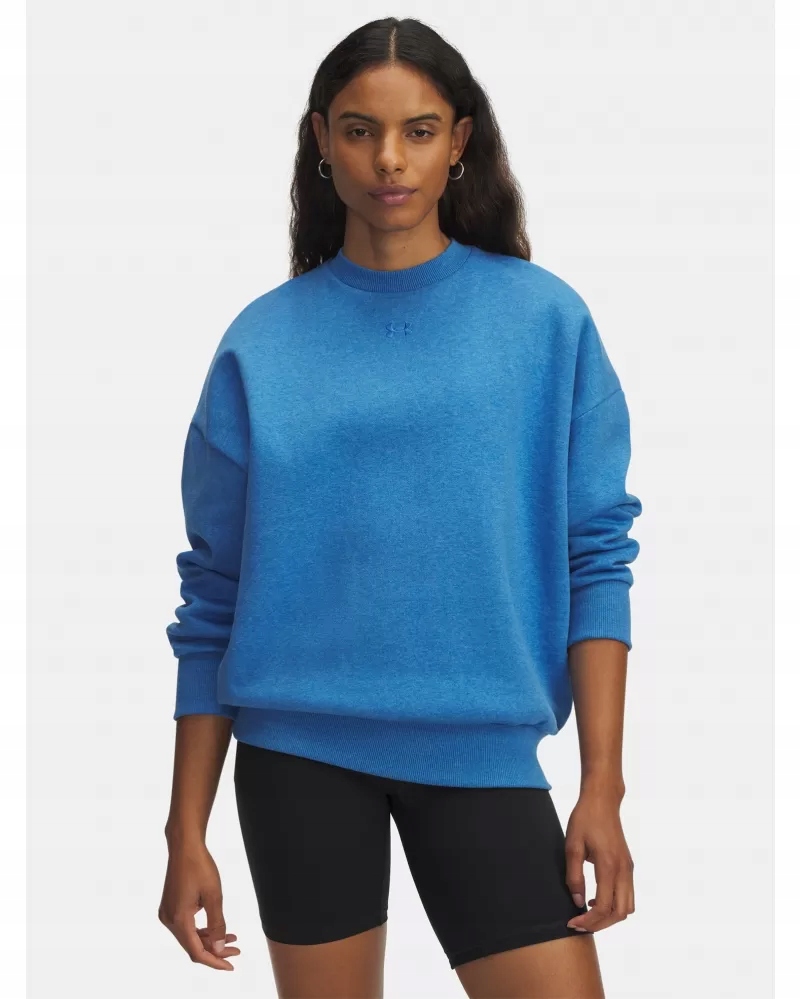 Bluza Damska Under Armour Dresowa Bez Kaptura Oversize Rival Fleece L