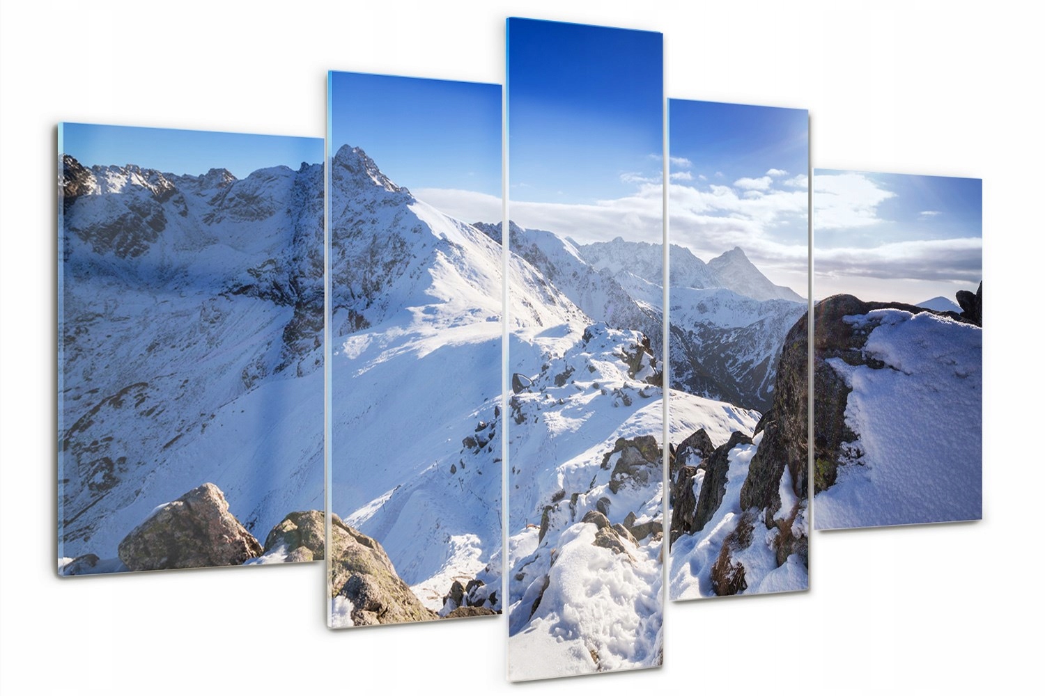 

Obraz szklany tryptyk Tatrzański szczyt 170x100cm