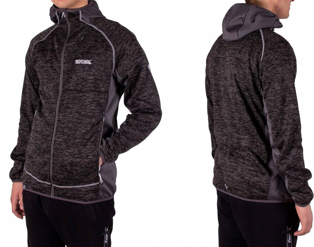 Polar Męski bluza polarowa męska kaptur XL