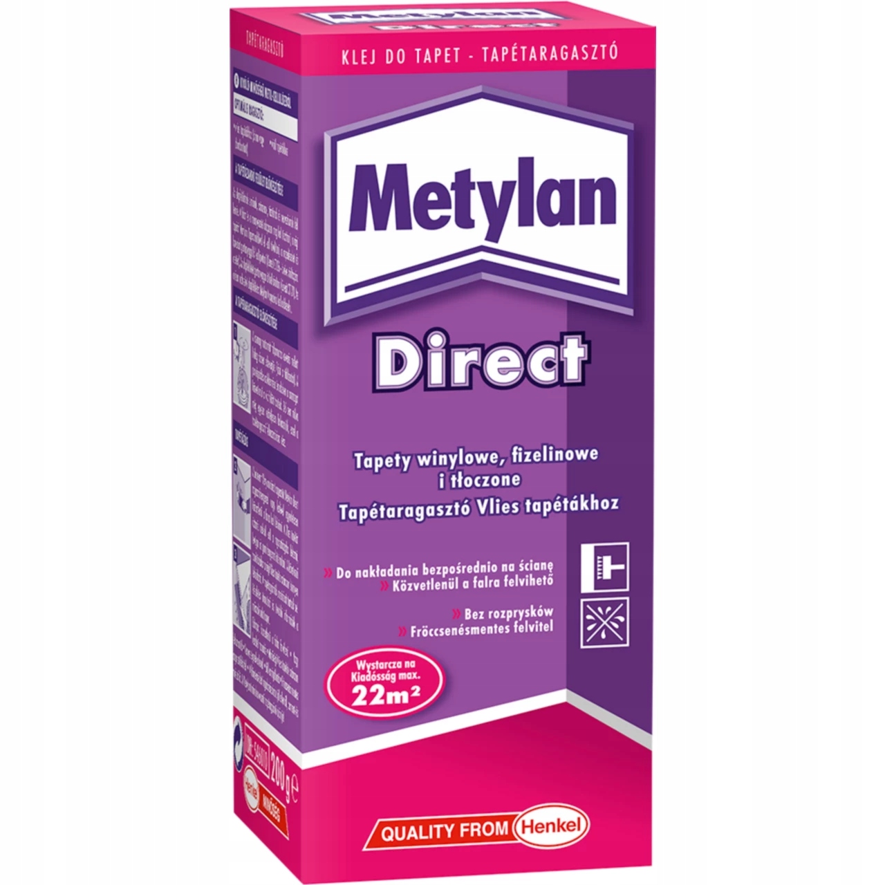 

Klej Metylan Direct Henkel do tapet na flizelinie