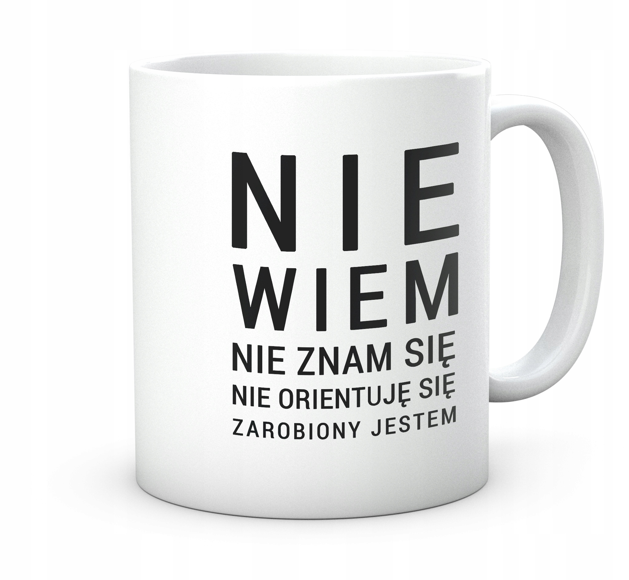 

Kubek Nie wiem, Nie znam się, Zarobiony jestem