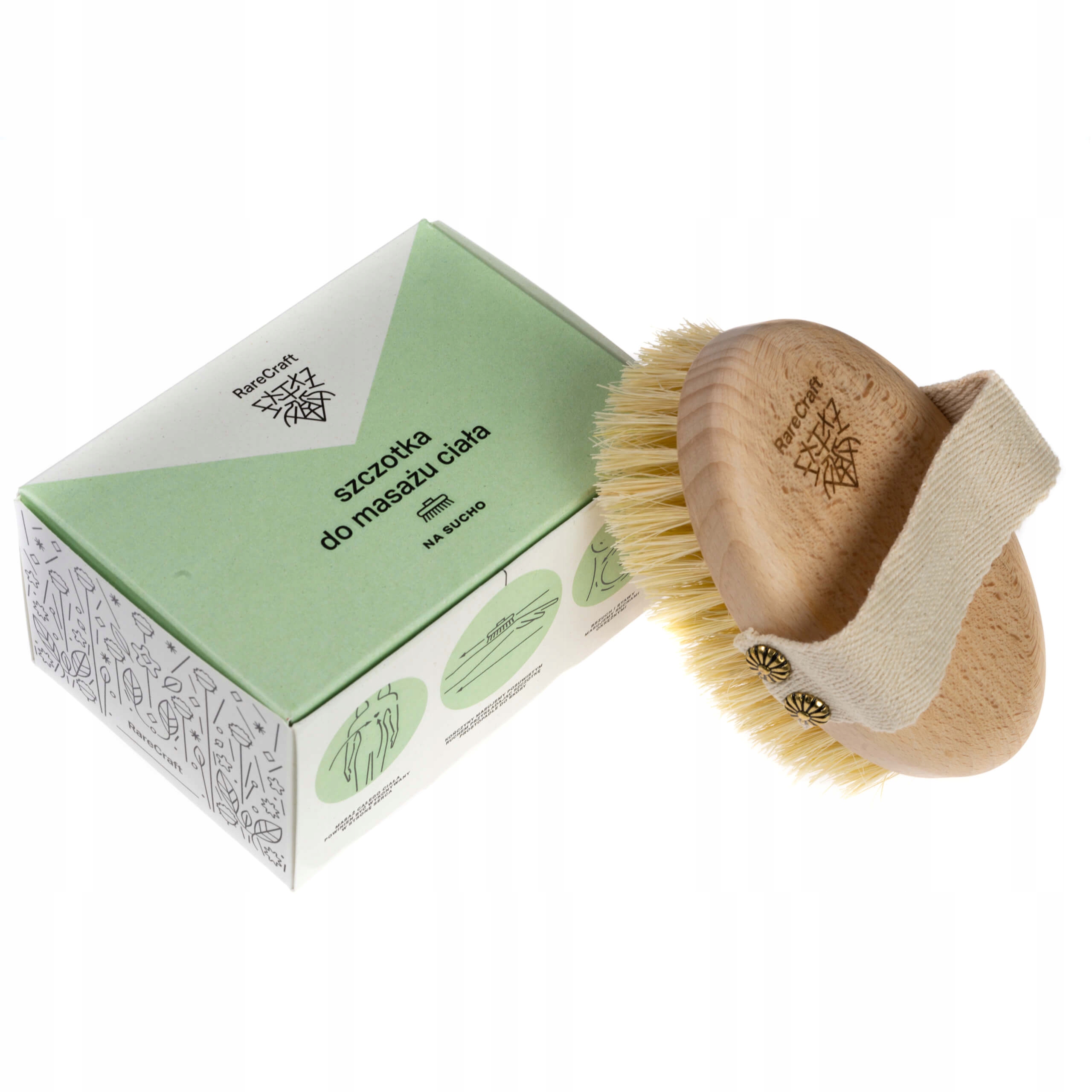 

RareCraft szczotka do masażu ciała tampico