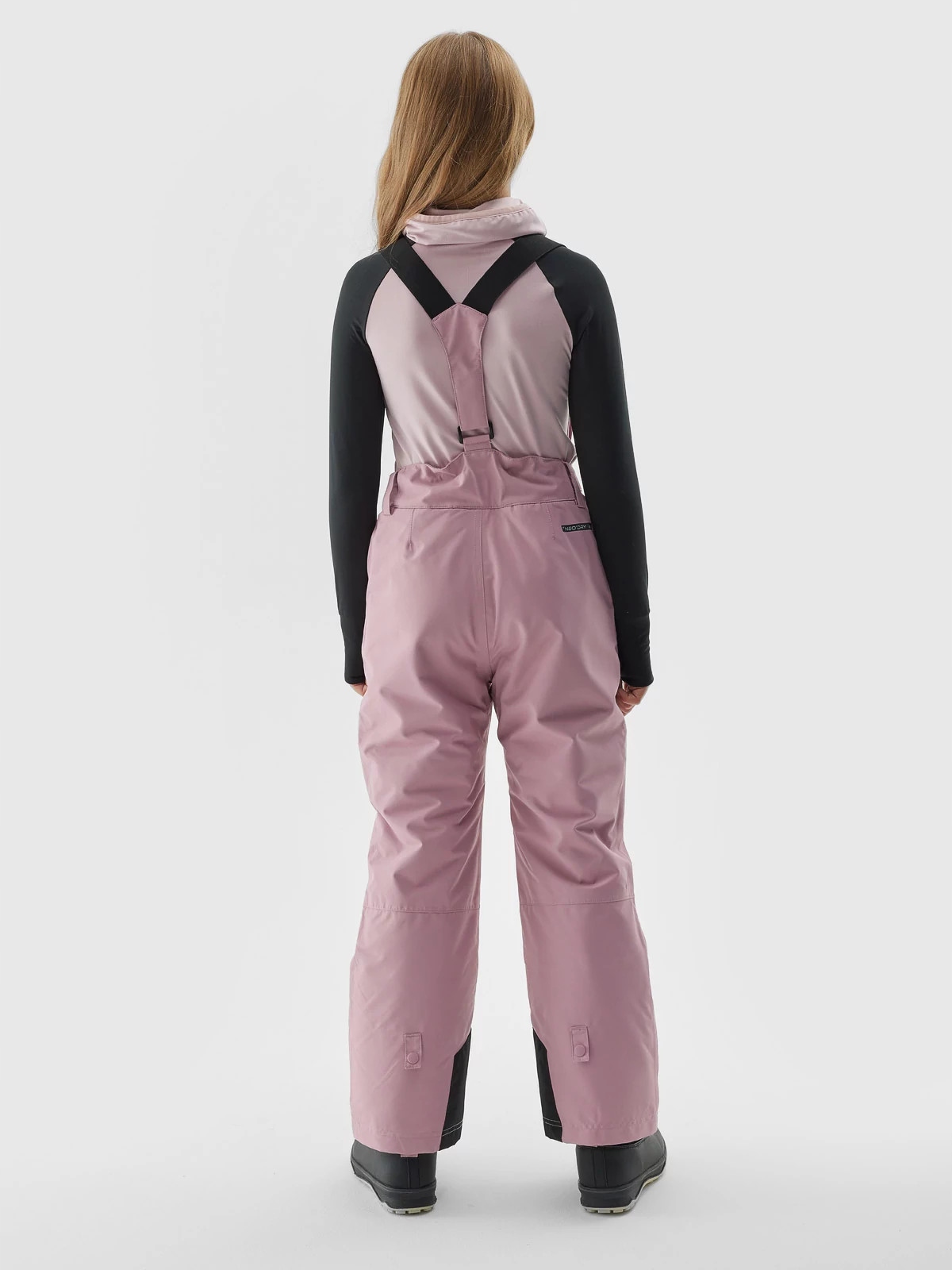 4F SPODNIE DZIEWCZĘCE NARCIARSKIE Z SZELKAMI MEMBRANA 8000 DZIECIĘCE Płeć dziewczynka