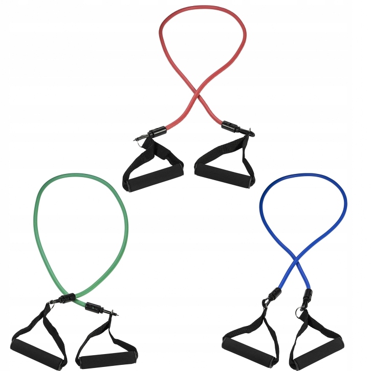 Zestaw ekspanderów gumowych 3 poz. oporu Gorilla