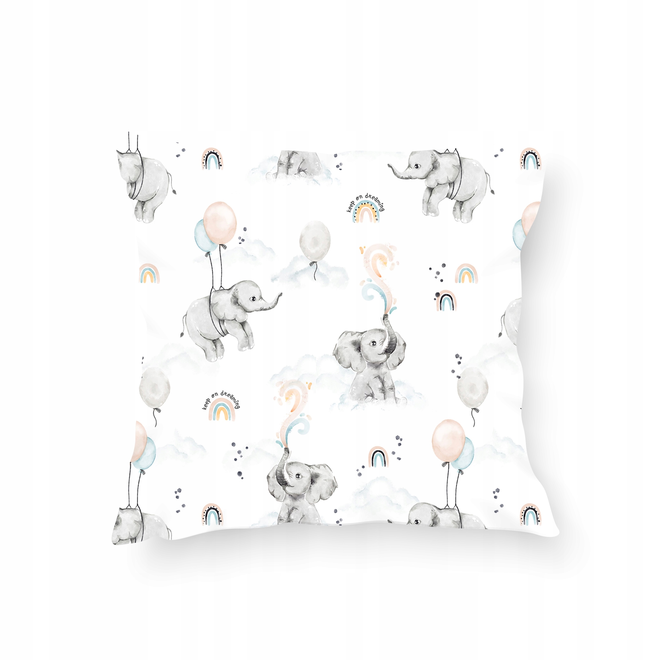 

Poduszka velvet Happy elephant dekoracyjna