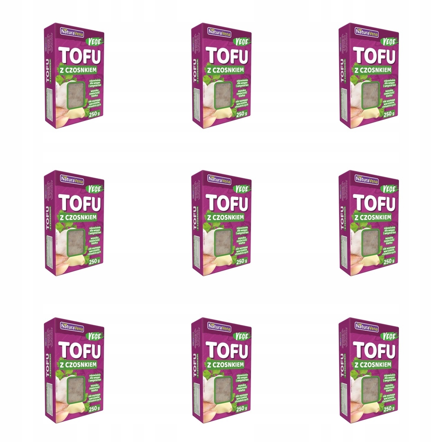Levně 9 x 250 g Tofu Česnekové naturavena Karton