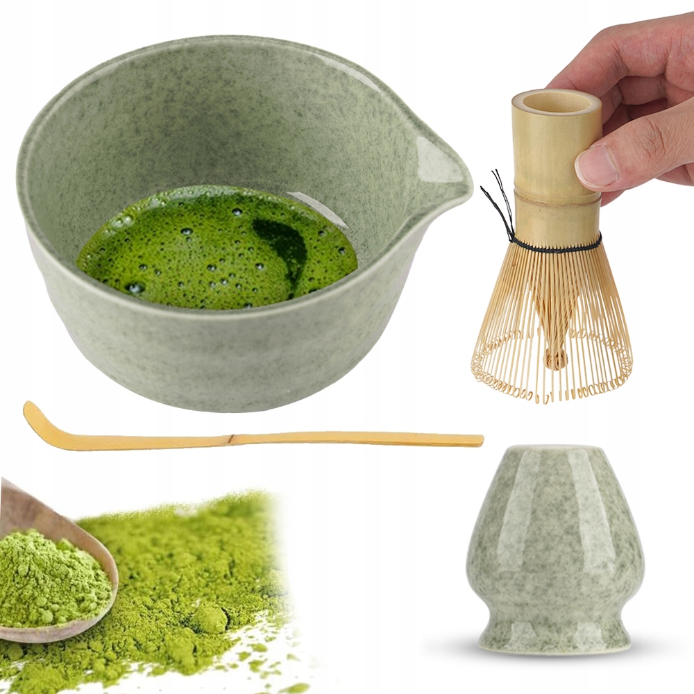 Bambusowy Zestaw Prezentowy Do Herbaty Matchy Chashaku Trzepaczka Łyżka