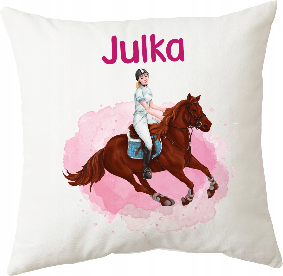 Poduszka + Kubek z koniem jeździectwo + dowolne IMIĘ Marka inna