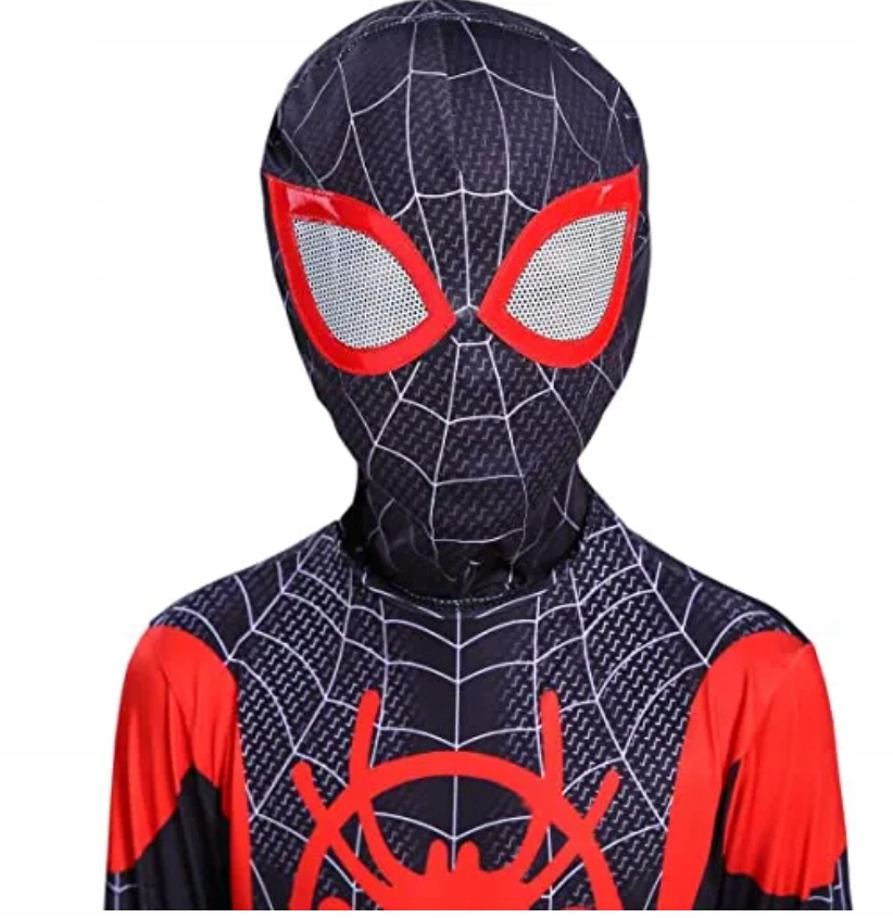 STRÓJ PRZEBRANIE SPIDER MAN MILES MORALES Rozmiar 122-134