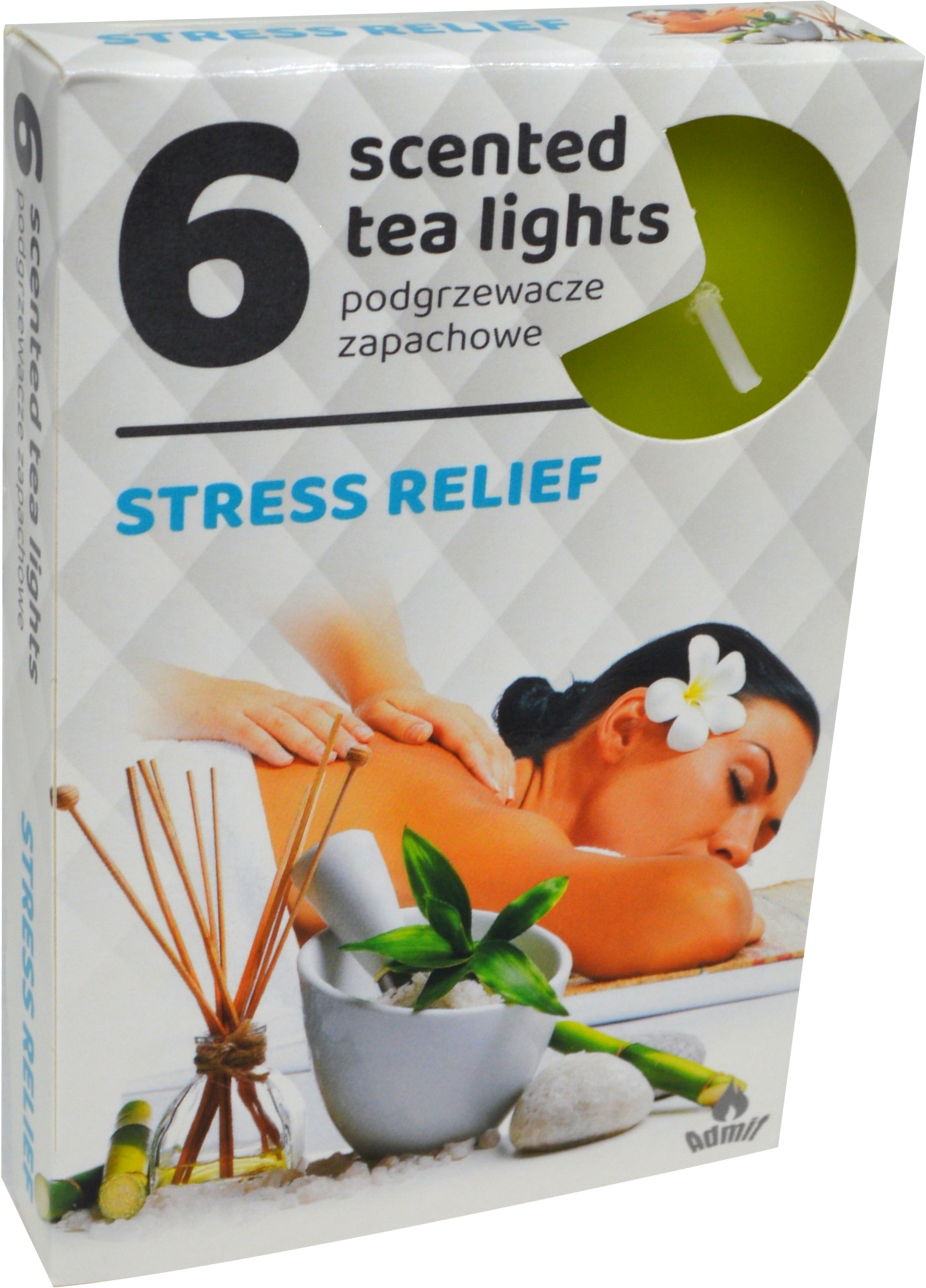 Podgrzewacze zapachowe 6 sztuk, zapach ODPRĘŻAJĄCY