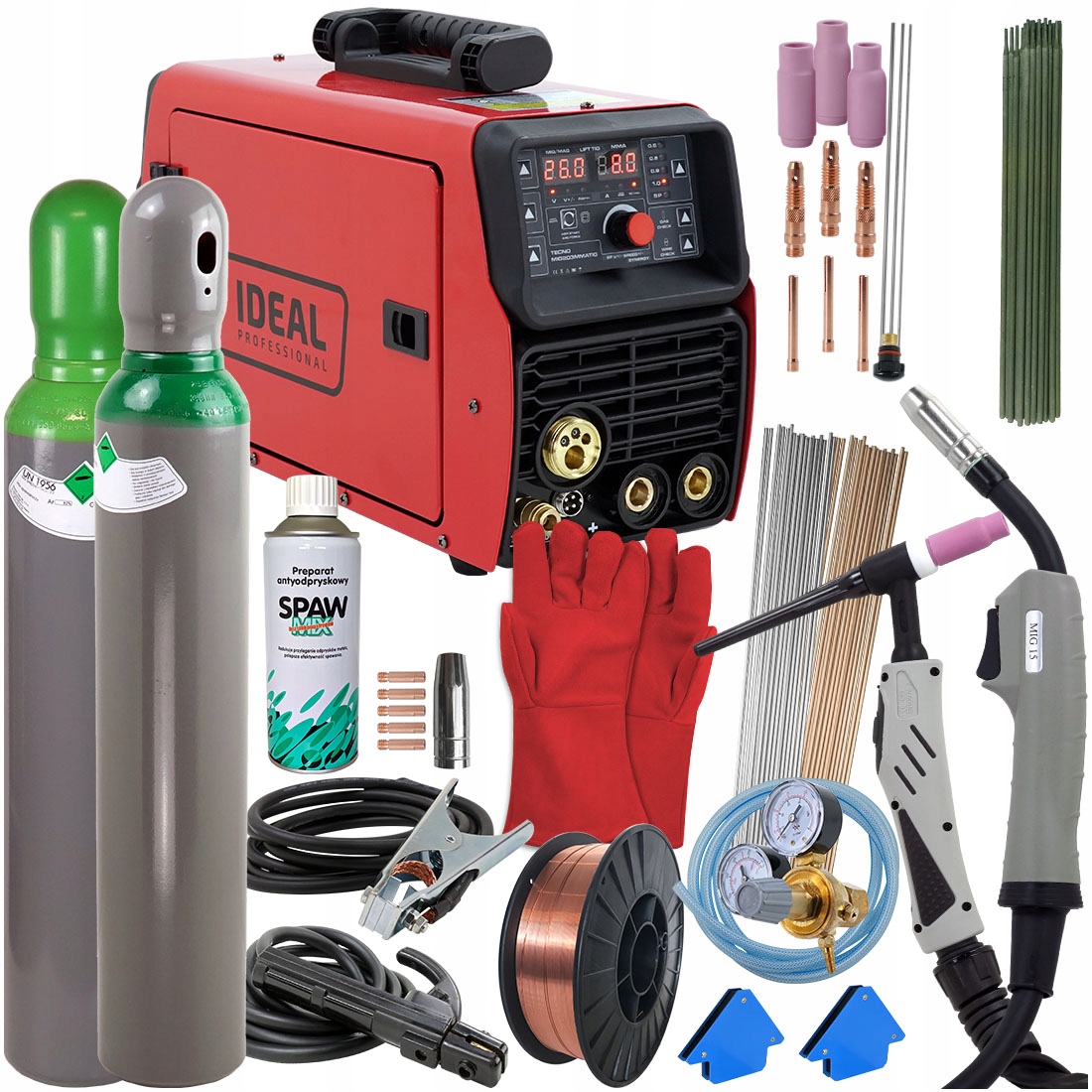 Зварювальний апарат MIGOMAT 3в1 MIG 200 MMA TIG комплект 230В