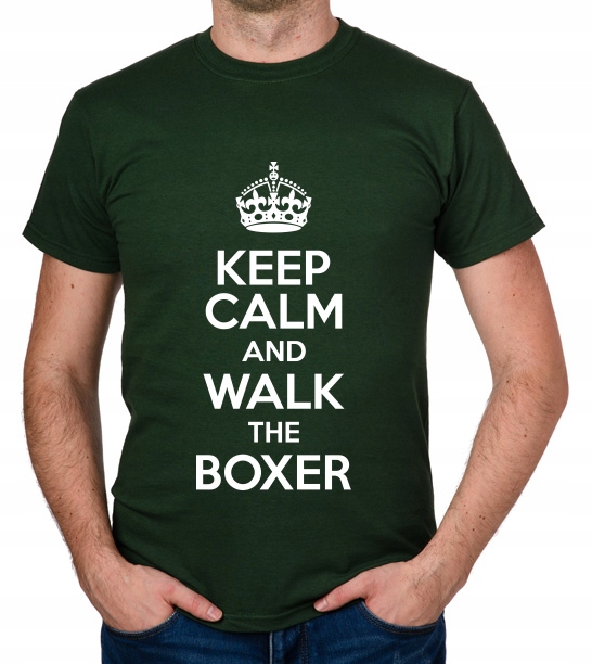 

koszulka Keep Calm And Walk The Boxer prezent