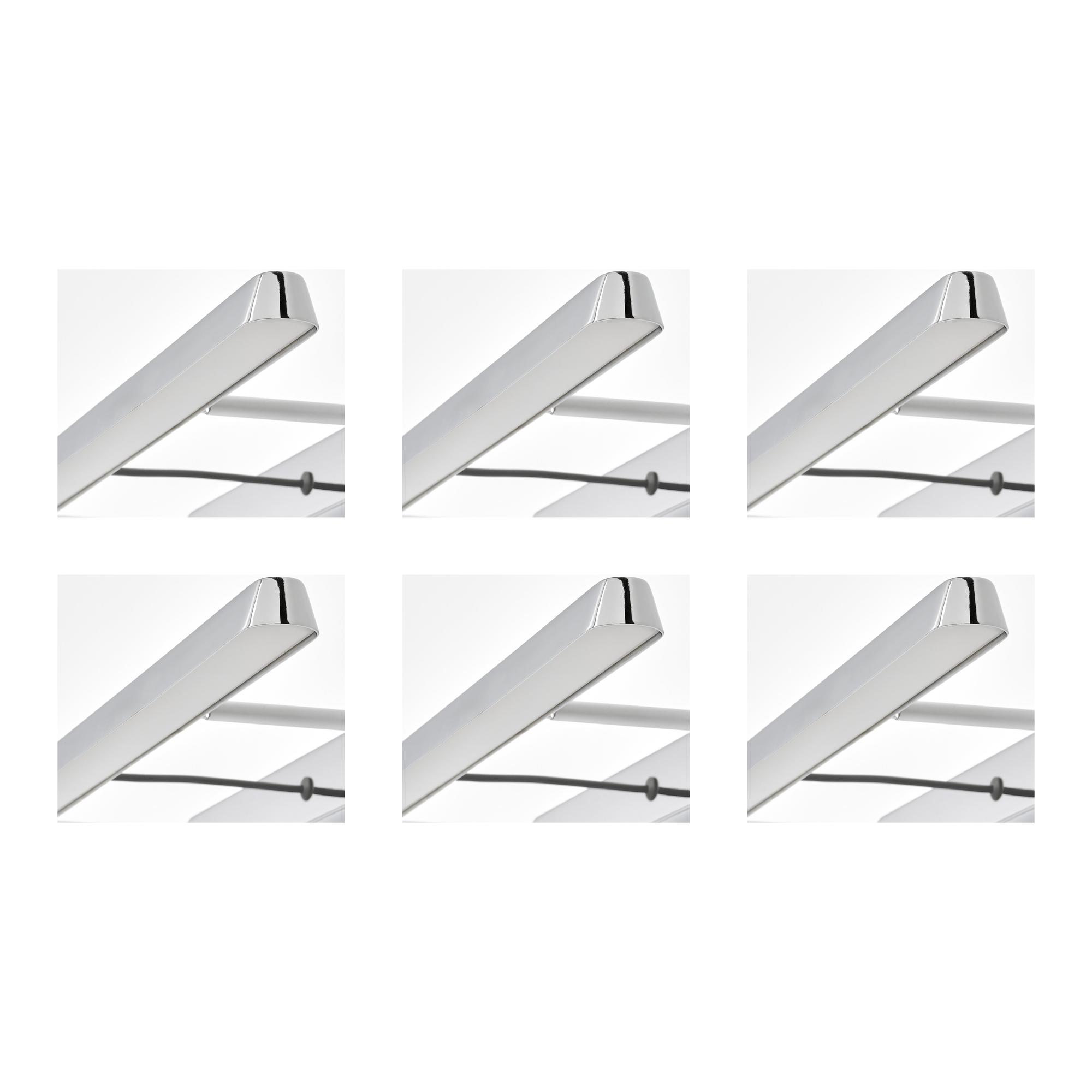 6 szt. Oświetlenie Led do łazienki 56 cm chrom regulowane