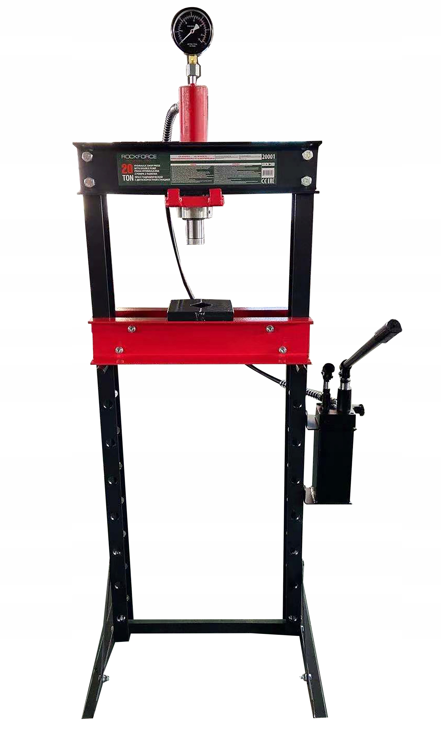 PRASA HYDRAULICZNA WARSZTATOWA 20T+PRYZMY POMPA