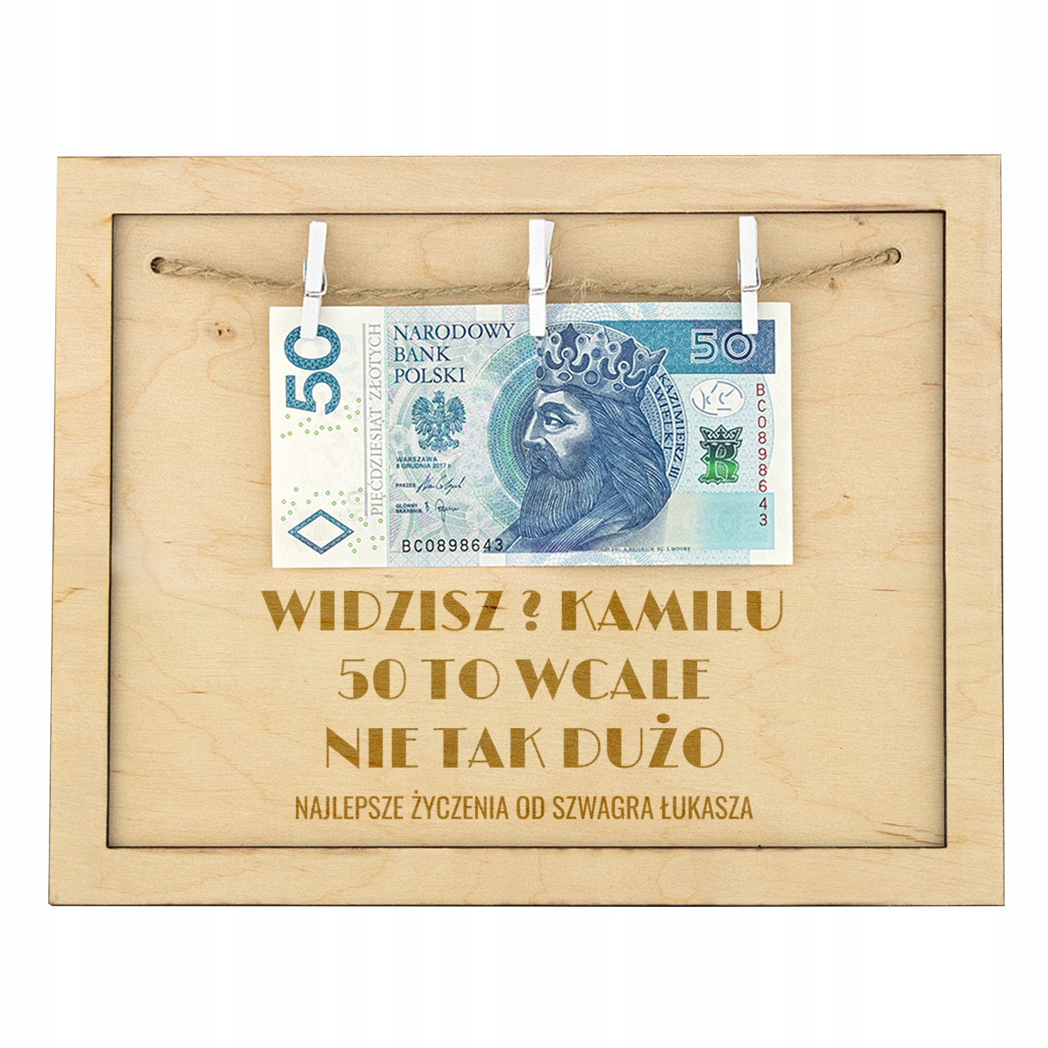 

Na Urodziny 30 40 50 60 70 Okrągłe Grawer