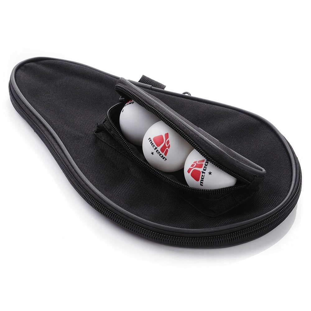 POKROWIEC NA RAKIETKĘ I 3 PIŁECZKI DO PING PONGA TENISA STOŁOWEGO METEOR Model Pro