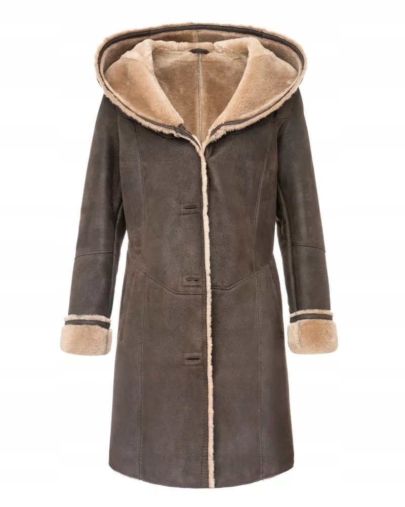 Kożuch damski Megan - L Marka Emoris