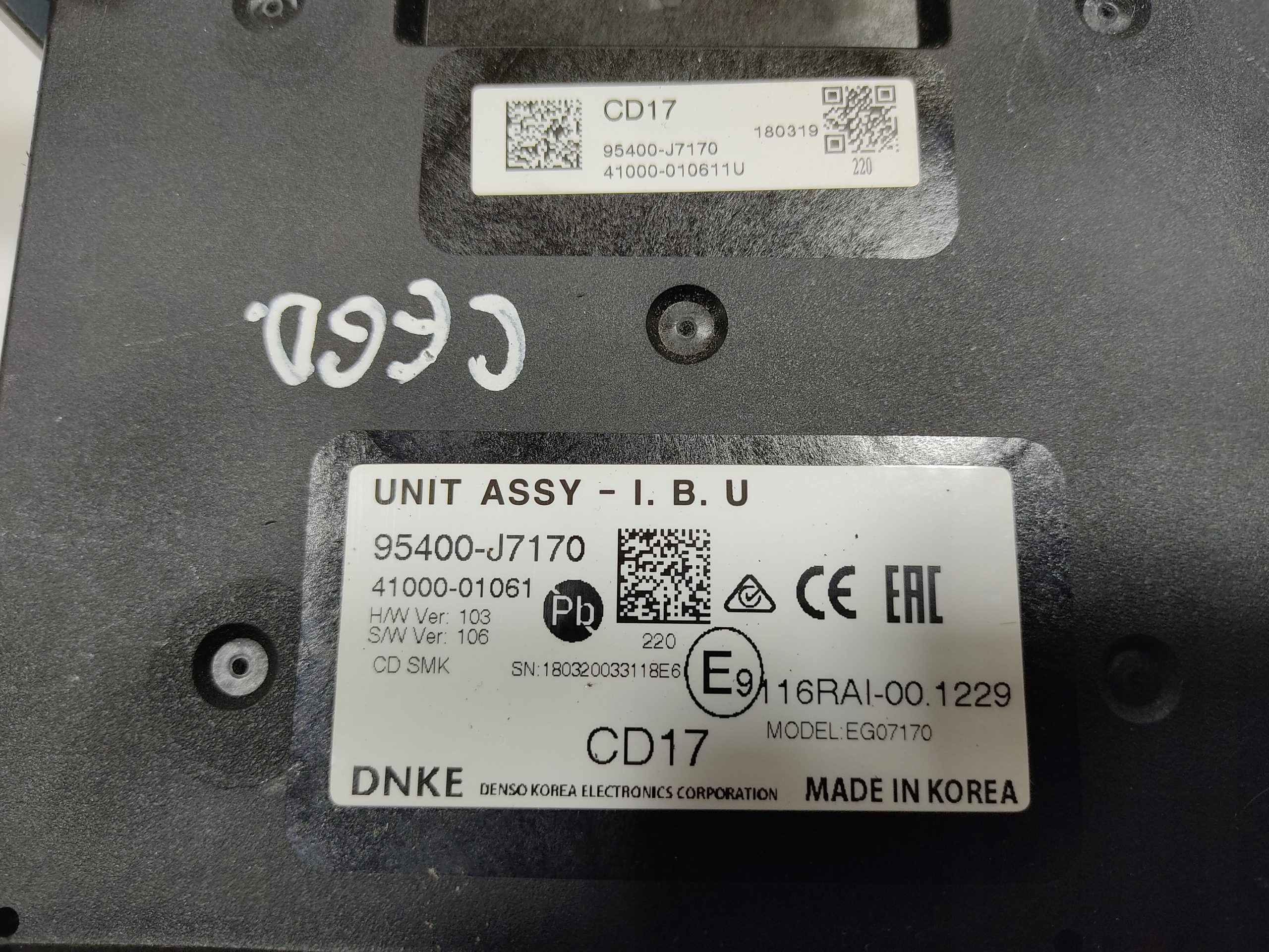 module control unit UNIT ASSY KIA CEED III 95400-J7170 2018-2023