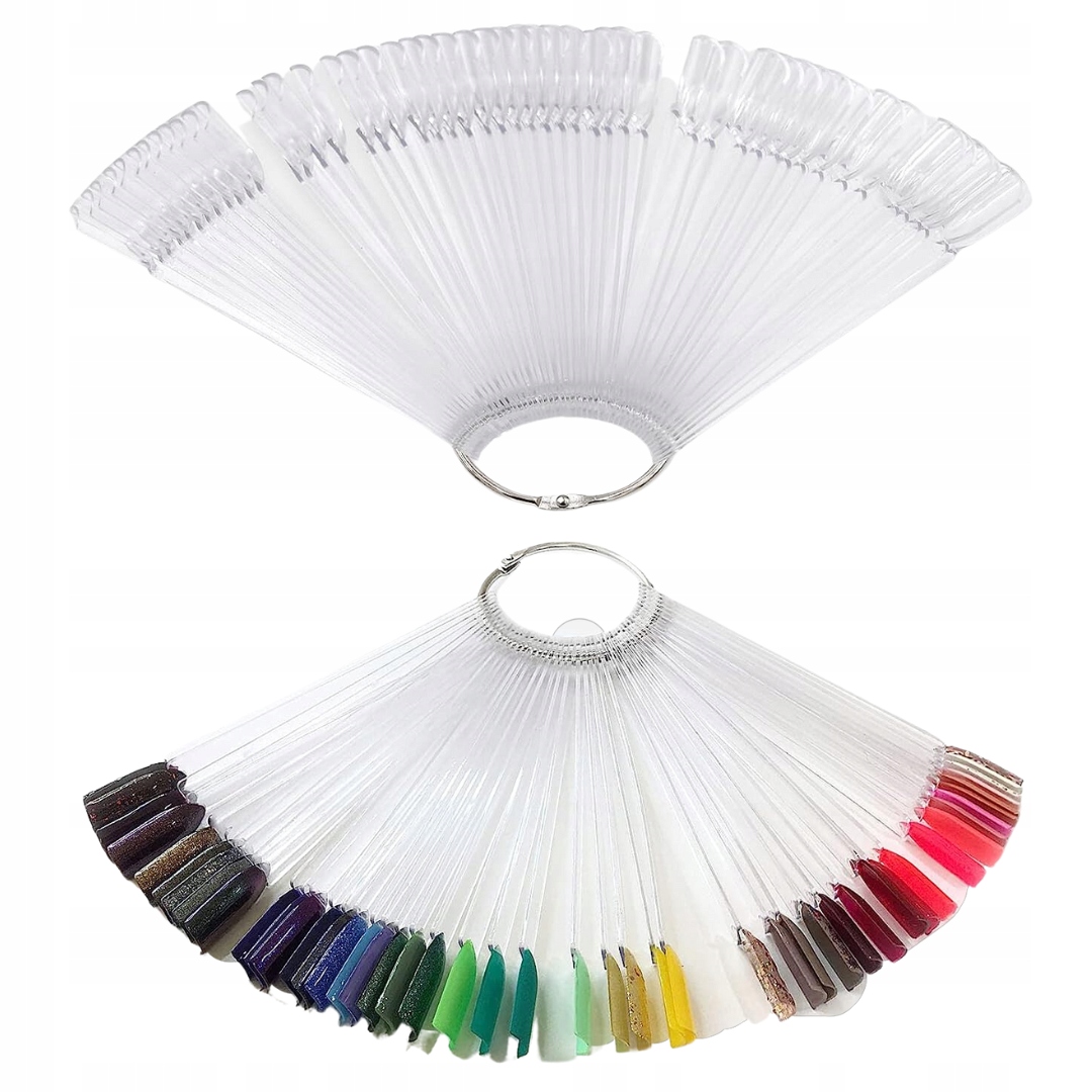 Wzornik Wachlarz TRANSPARENTNY 50 Tipsów SEOL Marka inna marka