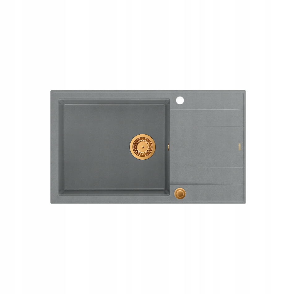 Quadron Drez Evan 136XL Zápustný drez Granit Sivý Meď 86x50 cm