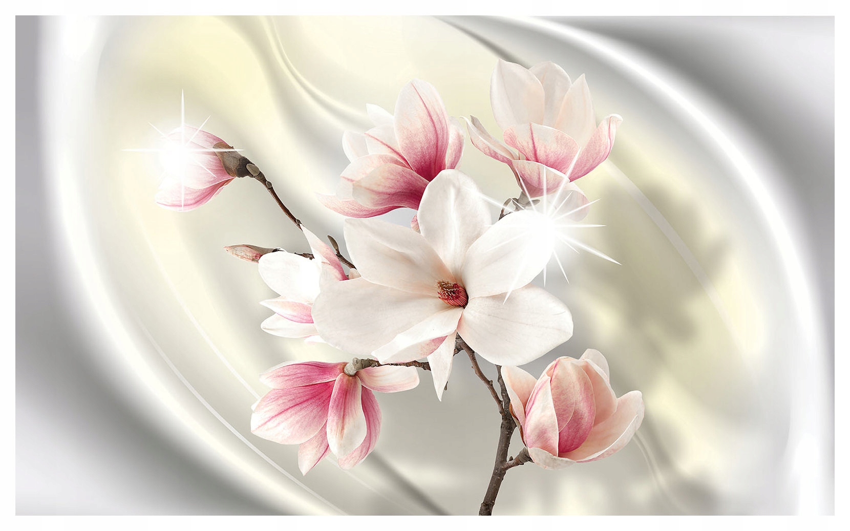 Vliesová fototapeta Magnolie kvetoucí elegance do interiéru 416x254 lepidlo