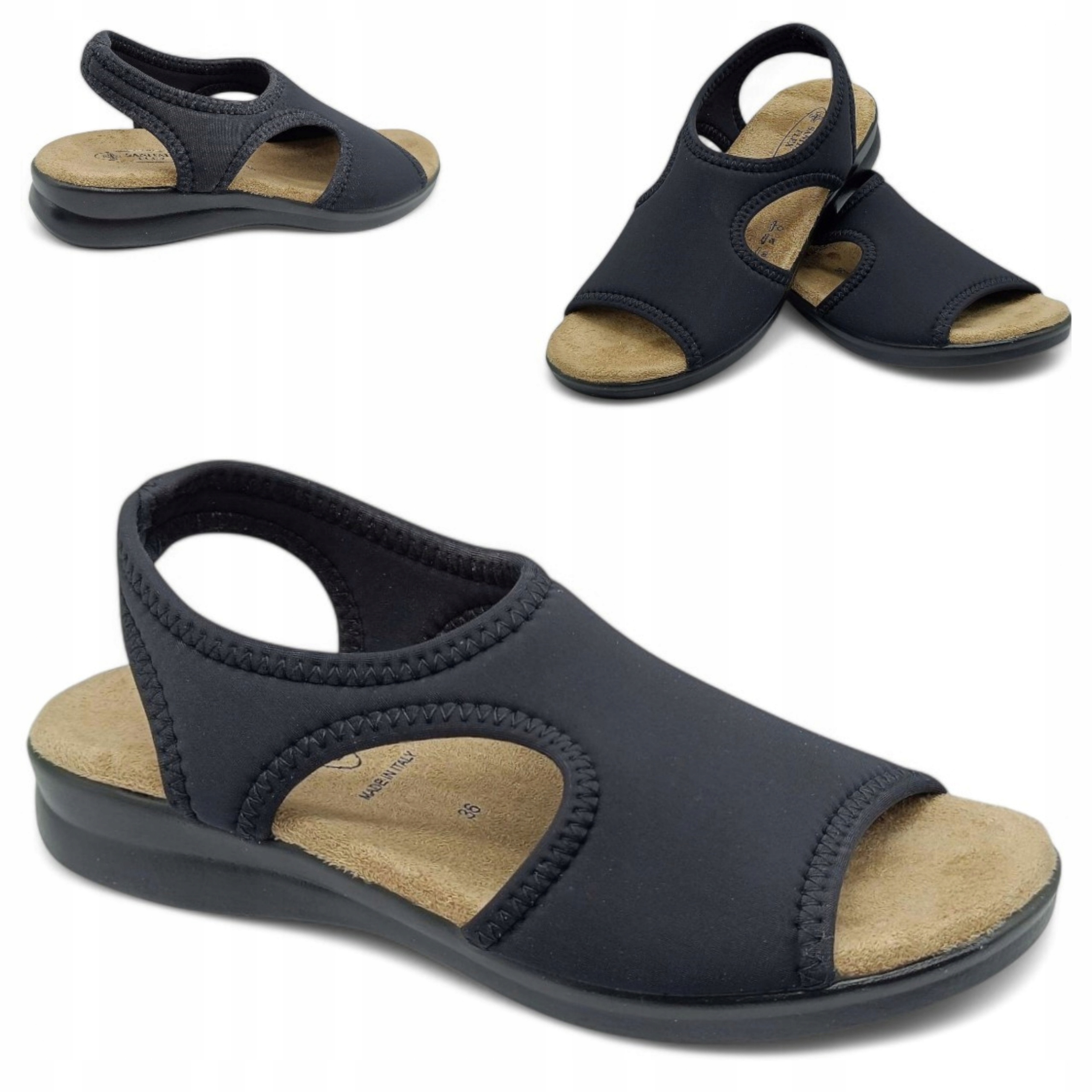 37 Sanital Ploché Dámské Elastické Sandály na Haluksy Lehké Měkké