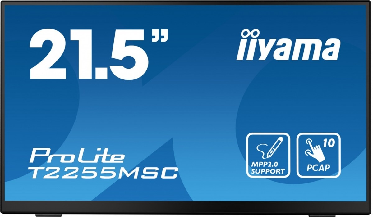 Iiyama Monitor 21.5 palců T2255MSC-B1 POJ.10PKT.IPS,HDMI,DP,2xUSB 3.0