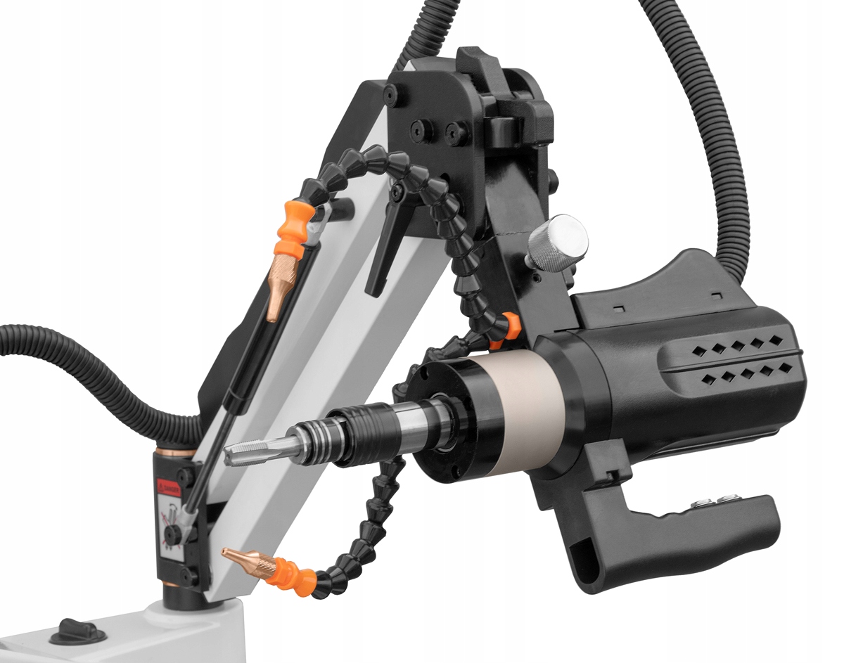 PRZEMYSŁOWA GWINTOWNICA RAMIĘ GWINTUJĄCE GWINCIARKA Z PRZEDMUCHEM M6-M24 Moc 1200 W