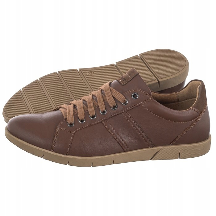 Polobotky Pánské kožené Ryłko Hnědé IPWA05