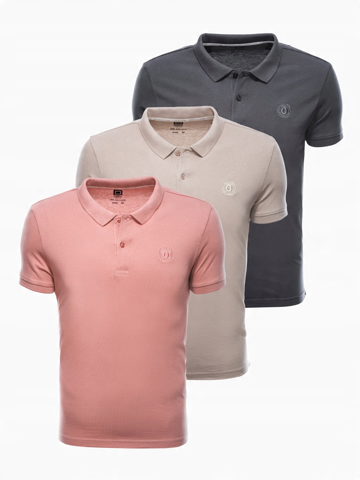 

Zestaw koszulek polo bawełna mix 3-pak Z28 V3 L