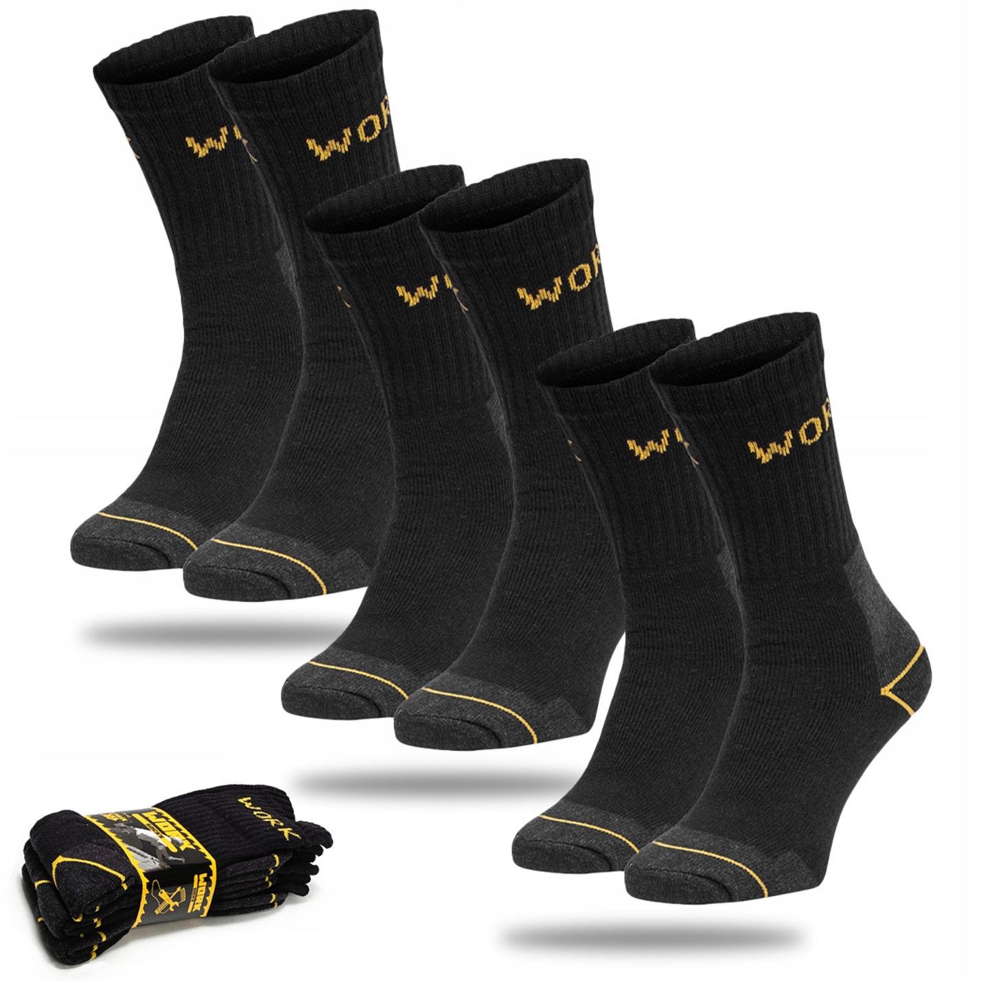 

Skarpety Robocze 3 Pary Długie frotte work 43-46