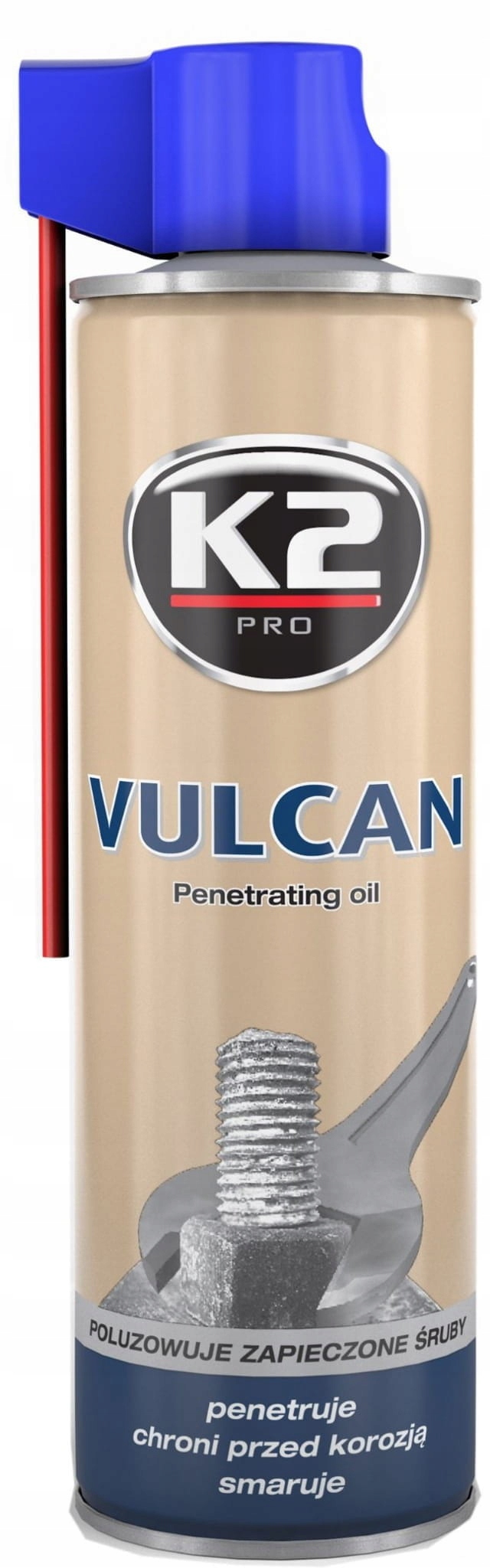 K2 Vulcan Odrdzewiacz Penetrator Do Odkręcania Śrub Spray- 250 ML