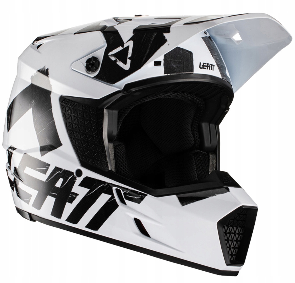 LEATT KASK MOTOCROSS 3.5 V22 HELMET WHITE BLACK L