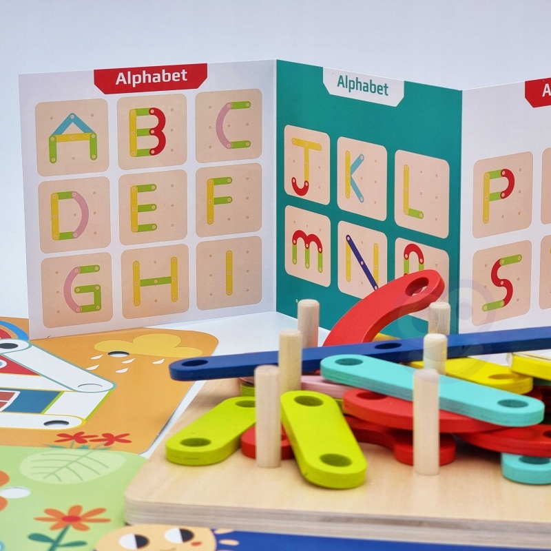 

Drewniana układanka klocki Tooky Toy